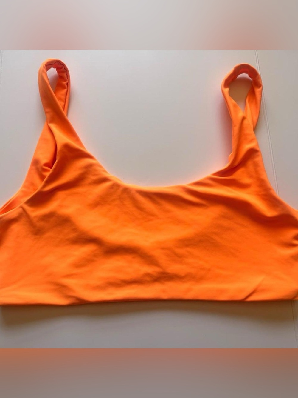 Zaful Neon Orange Bikini Top